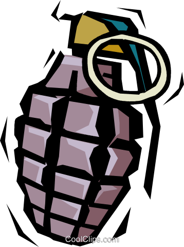 Hand Grenade Royalty Free Vector Clip Art Illustration - Hand Grenade Royalty Free Vector Clip Art Illustration (358x480)
