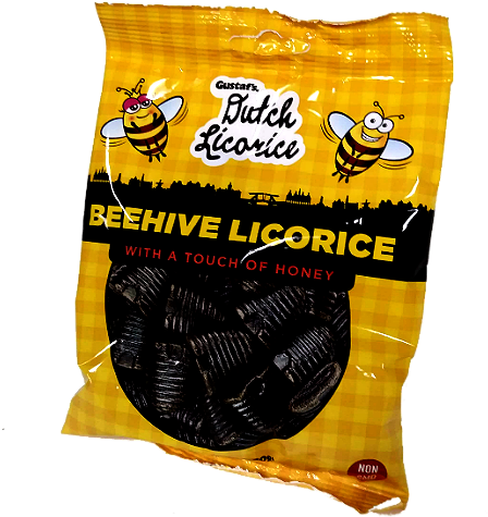 Gustaf's Dutch Black Beehive Licorice - Bee (500x500)