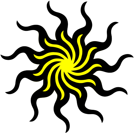 Sunlight Clipart Tribal - Tribal Sun Tattoos (500x495)