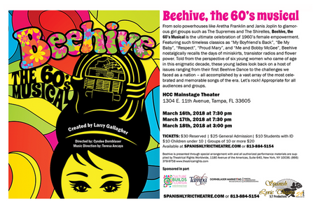 Beehive, The 60's Musical Relives The Glory Of Girl - Poster (600x338)