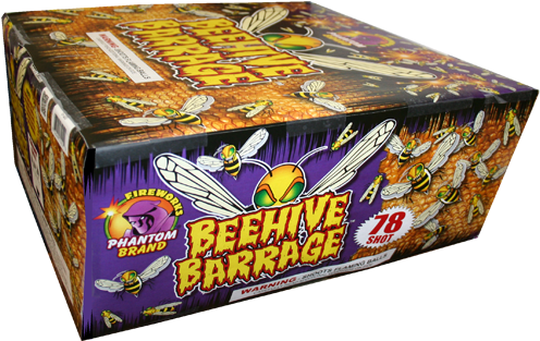 Beehive Barrage 78-shot - Box (500x500)