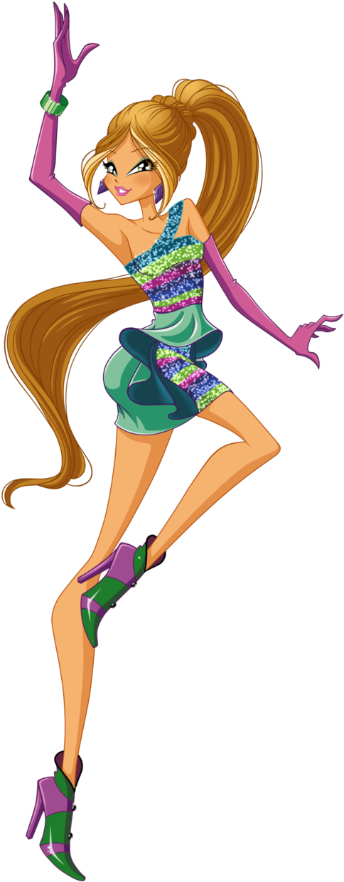 Flora Concert By Nala - Winx Club Flora Albix (632x1264)