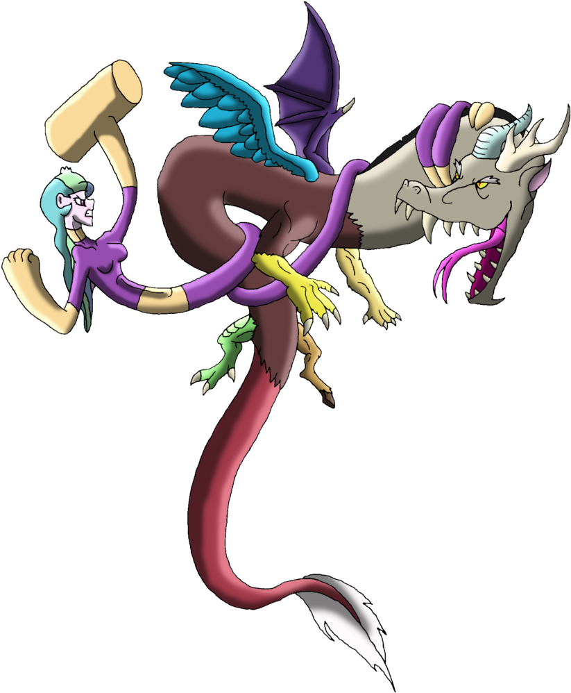 Mr10channel, Combat, Discord, Elastic, Equestria Girls, - Cartoon (907x1024)