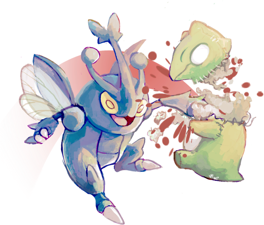 Heracross Used Close Combat By Kayveedee - Cartoon (940x850)