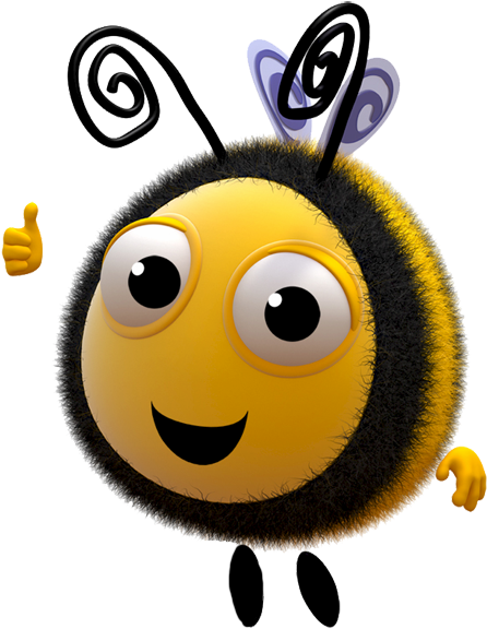 Lovely Cartoon Bee Set Vectors 06 - Buzz Bee The Hive (470x591)