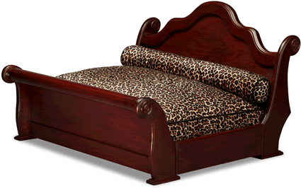 Luxury Dog Furniture Luxurious Design Dark Brown Color - Beds (482x290)