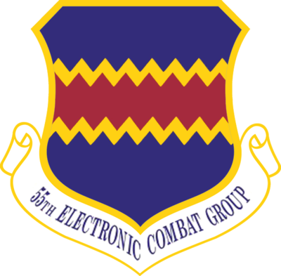 The 55th Electronic Combat Group, Davis Monthan Air - Air Force Materiel Command Logo (400x393)