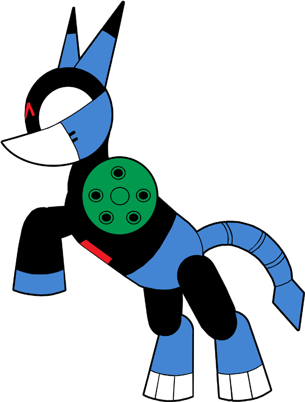 Combatkaiser, Cyborg, Cyborg Kuro Chan, Gattling Gun, - Cartoon (736x850)