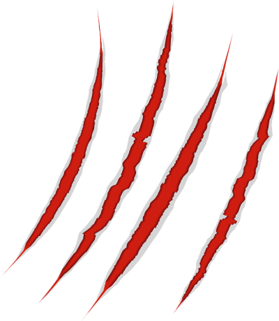 Claw Scratches Eight - Transparent Png Of Tiger Scratch (400x461)