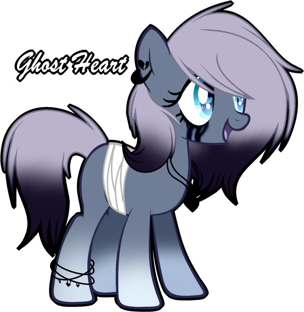 Mlp Ghost Heart By 6figersloverever Mlp Ghost Heart - Cartoon (1024x1031)