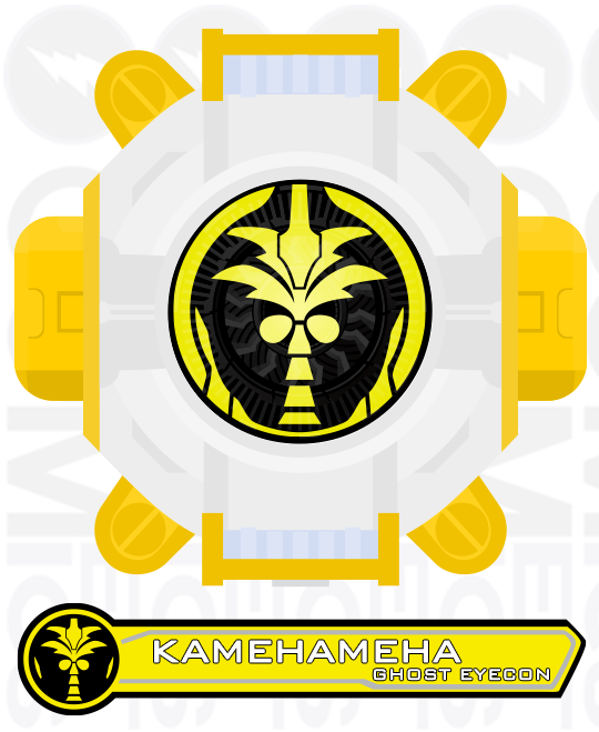 Kamehameha Ghost Eyecon By Cometcomics - Kamen Rider Ghost (540x659)