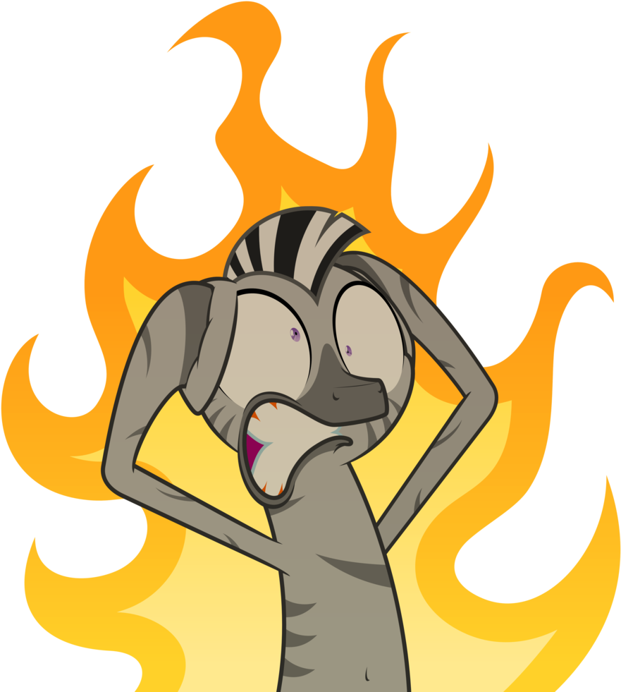 O Mai Gawd I'm On Fire By Zutheskunk - I M On Fire Png (900x990)