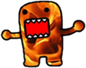 Fire Domo - Domo Kun Pink Face Knit Fingerless Gloves (420x420)