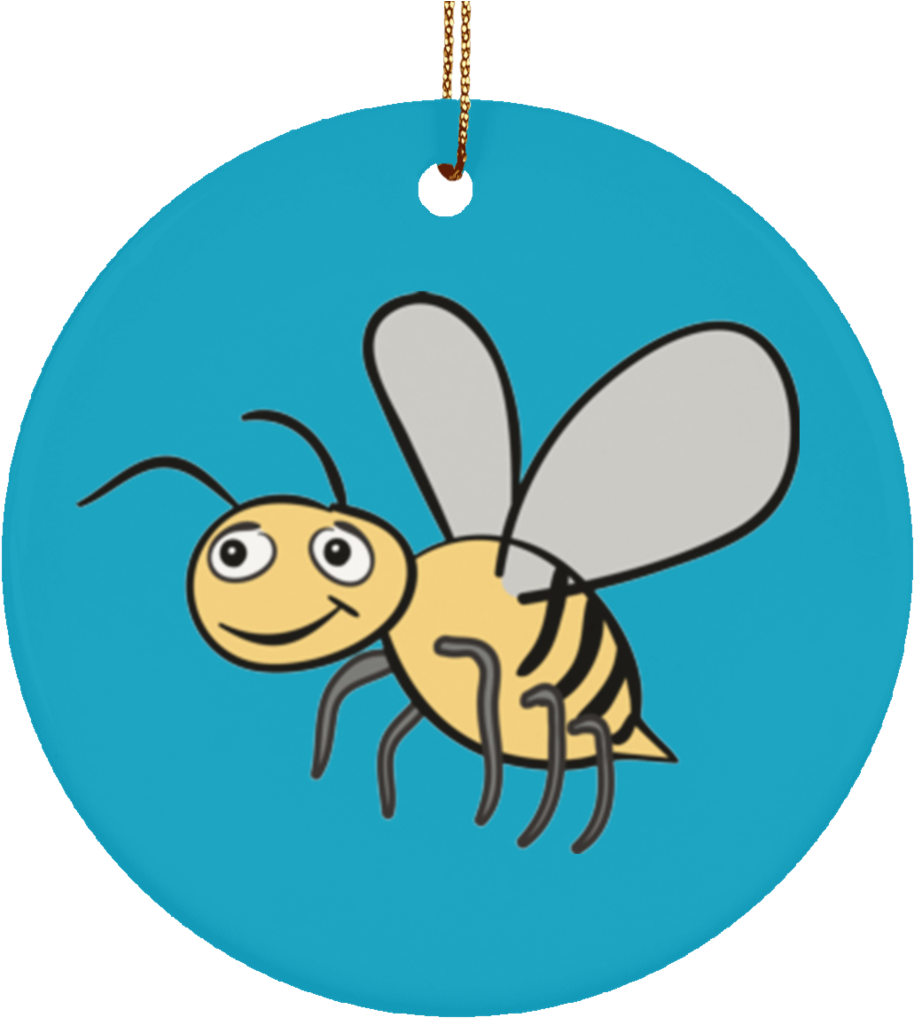 Bee Lovers Cute Honey Bee Ceramic Ornament - Portrait Of A Woman In A Rose Dress (1024x1024)