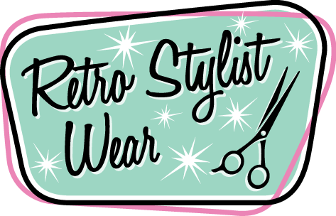 Retro Stylist Wear Smocks, Aprons, Retro Stylist Wear, - Black Grooming Salon Vinyl Sticker Wall Art (473x304)