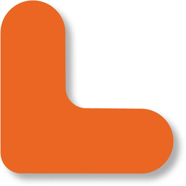 3/4" Wide Solid Orange Mini Corner Pack Of - Product (703x733)