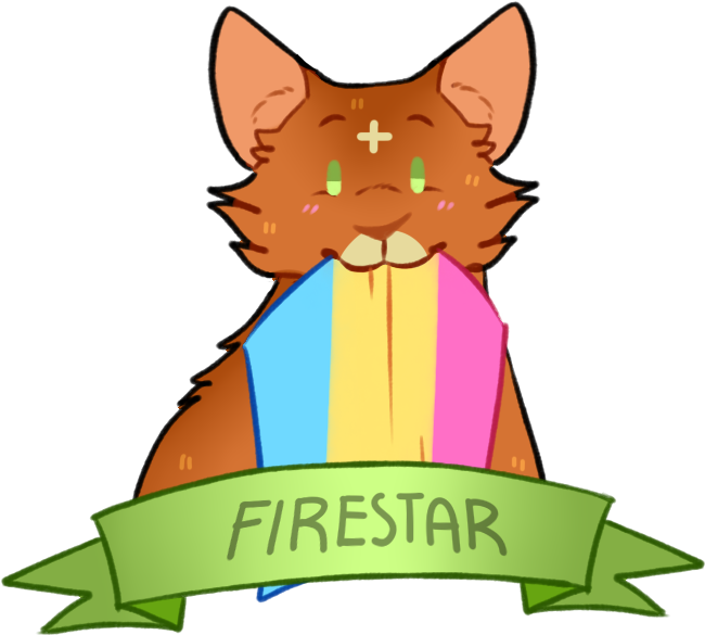 Firestar Greystripe Ravenpaw Leafpool Squirrelflight - Gay Pride (931x780)