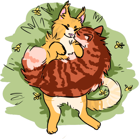 Mothwing And Leafpool - Warriors Mothwing X Leafpool (500x548)