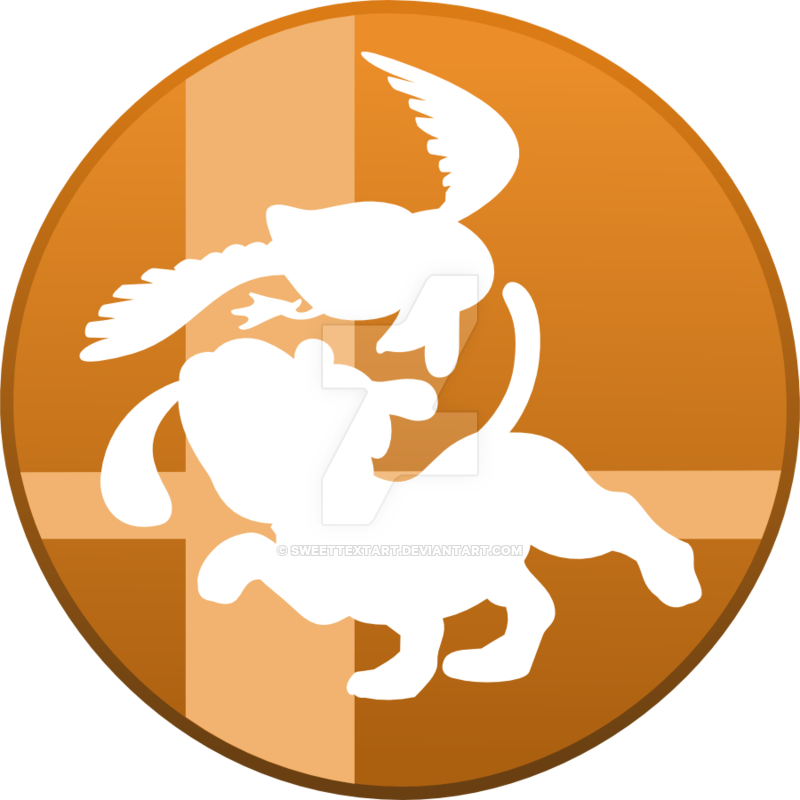 Super Smash Bros Duck Hunt Duo Button By Koonzycorner - Super Smash Bros. (800x800)