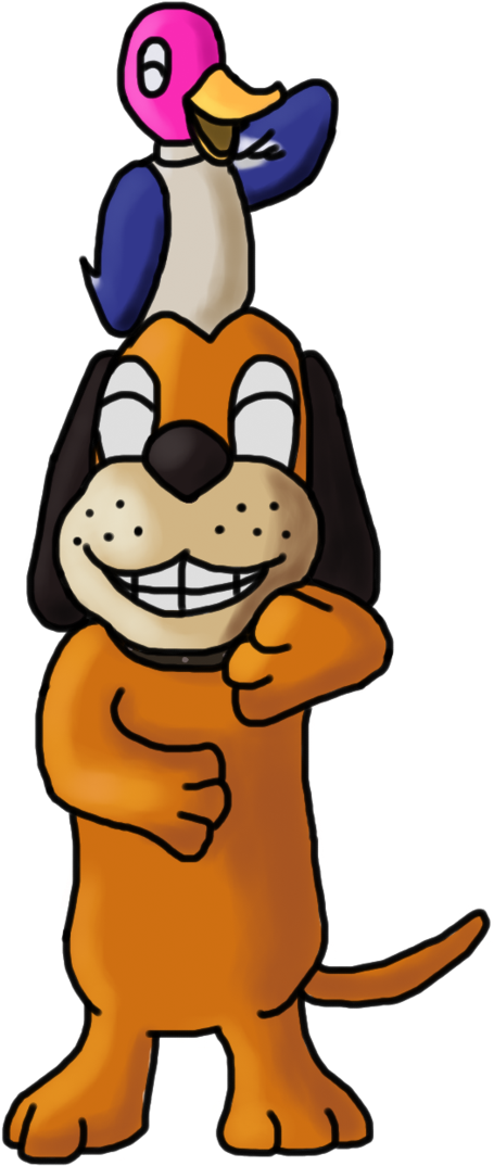 Duck Hunt Dog By Jiolyemaster - Cartoon (622x1285)