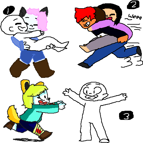 Cute Little Hugging Collab - User (500x500)