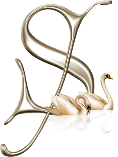 Alfabeto Con Cisnes - S Alphabet (385x512)