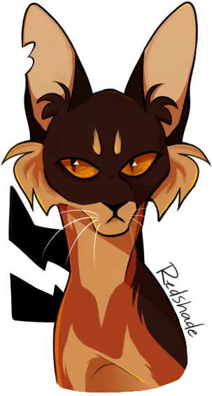 My Ocs Ocs Warrior Cats Warrior Cat Ocs Redshade Loudstep - Cartoon (353x589)