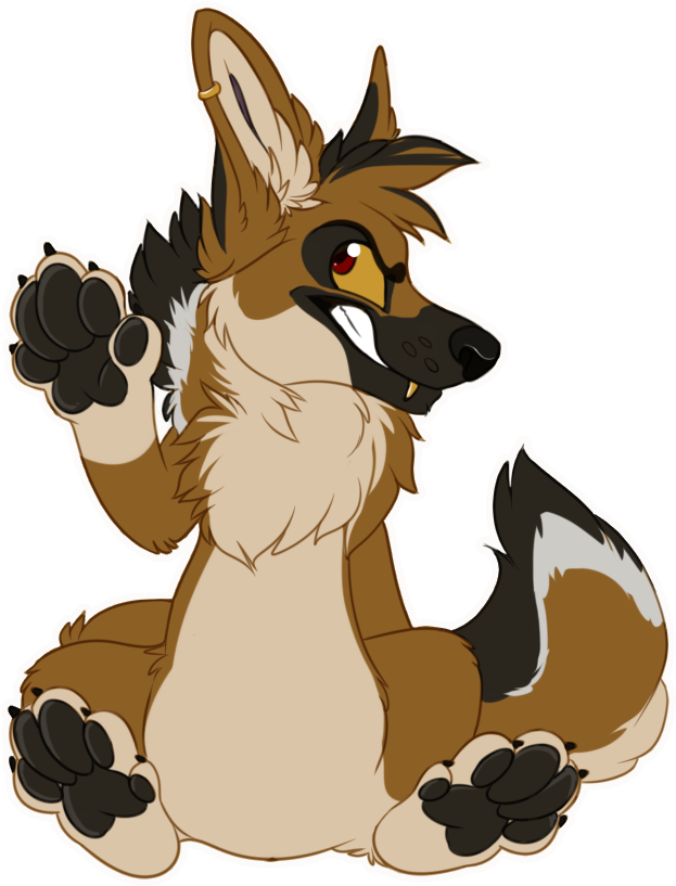 Talk To The Paw By Mbpanther - Cartoon (664x856)