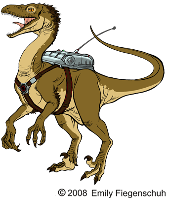 Velociraptor Clipart Transparent - Velociraptor Transparent Background (350x450)