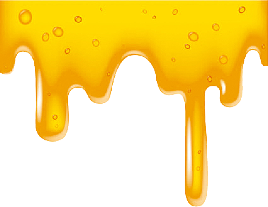 Honey Bee Clip Art - Honey Drip Vector Png (851x852)