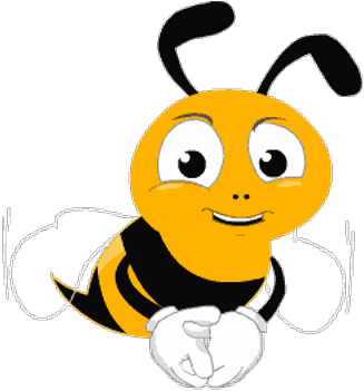 Viral Content Bee - Honey Bee Animated Gif (400x400)