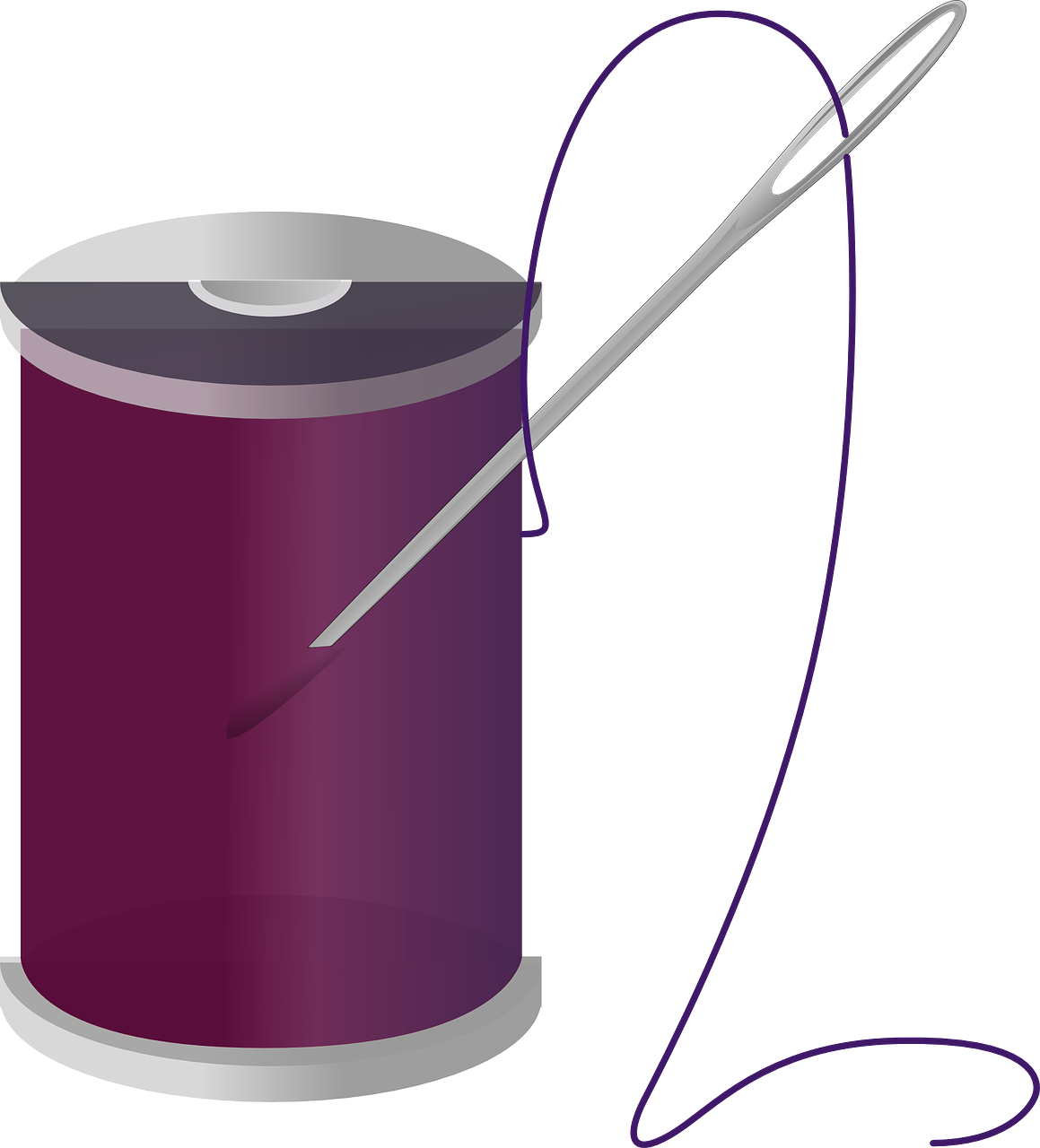 Thread And Needle Png - Spool Of Thread Transparent (1159x1280)