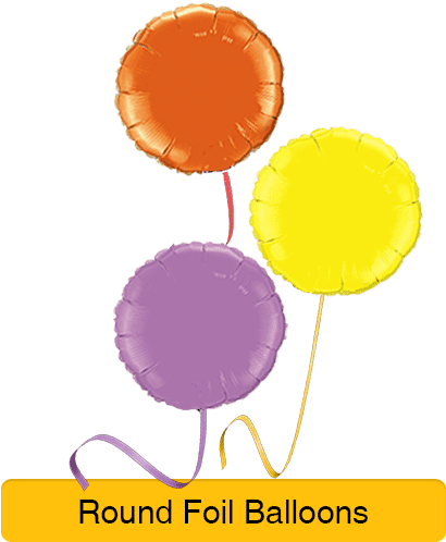 Coloured Balloons By Size - Burgundy Round 46cm Qualatex Foil Balloons X 5 (500x500)