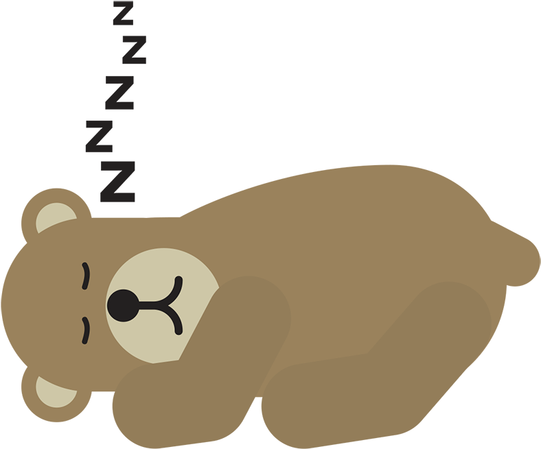 Transparent Hibernating Bear (1440x1080)