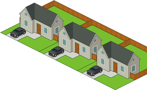 Drawn Pixel Art House - Floor Plan (600x380)