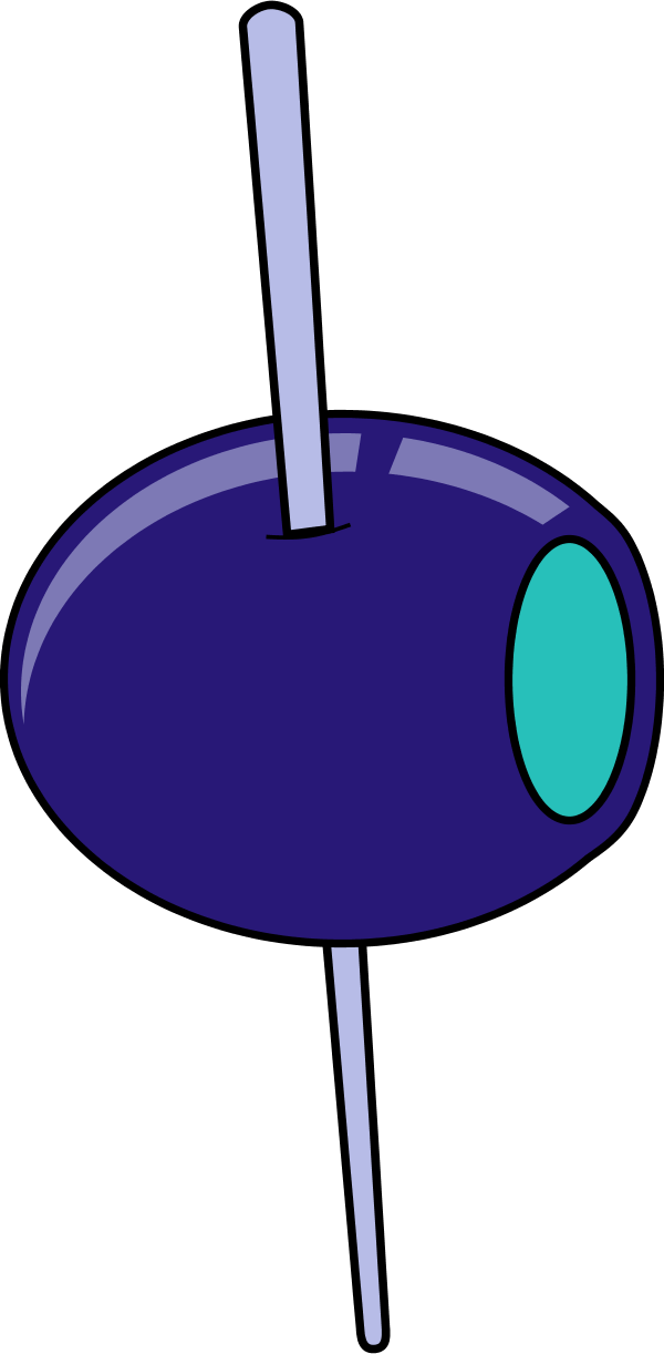 Green Olive On A Toothpick - Olive You Greeting Cards (600x1222)