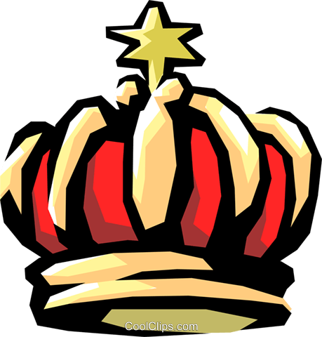 King's Crown Royalty Free Vector Clip Art Illustration - Crown (459x480)