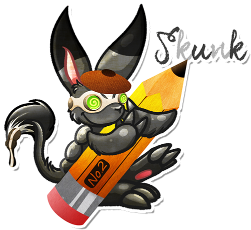 Skunk Jokes Stink - Cartoon (516x500)