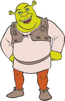 Shrek Character Vector - Shrek Cartoon (400x400)