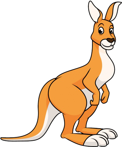 Kangaroo Cartoon Free Png Image - Canguro Cartoon (626x626)