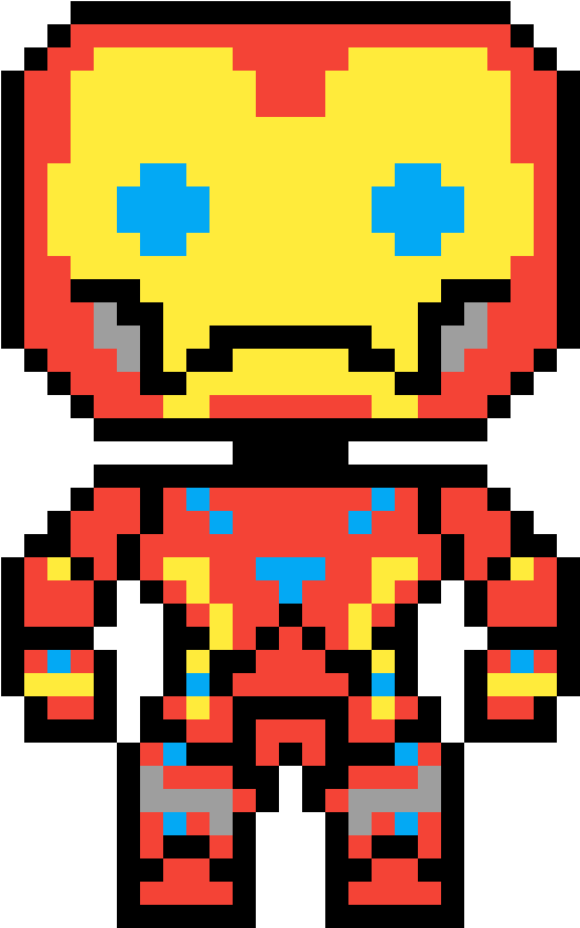 Iron Man 8 Bit - Iron Man 8 Bit (1155x1050)