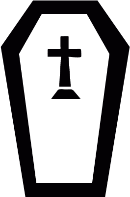 Creepy Tomb With A Cross Vector - Tumba De Halloween (400x400)
