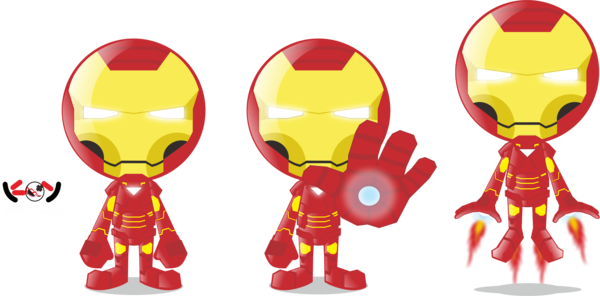 Iron Man Mark Vi By Gravicious - Iron Man Cartoon Vector (600x296)