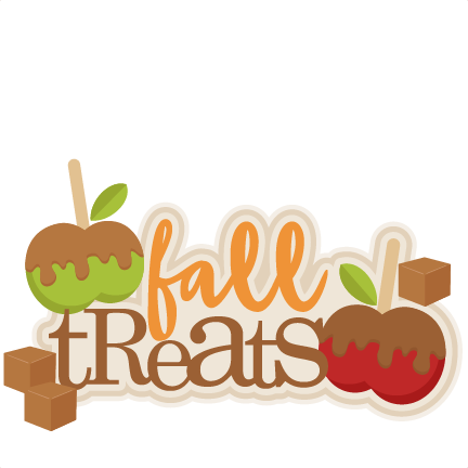 Fall Treats Title Svg Scrapbook Cut File Cute Clipart - Fall Snacks Clip Art (432x432)