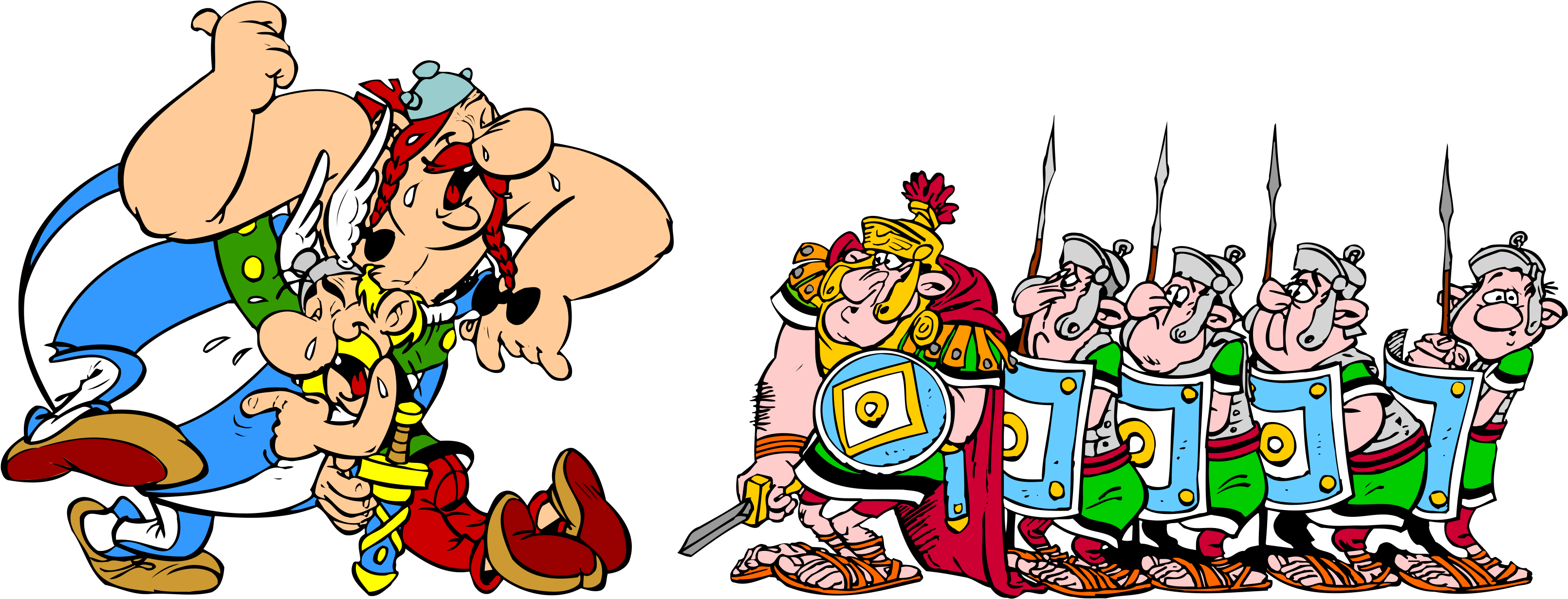 Asterix & Obelix Xxl Asterix And Obelixs Birthday Asterix - Asterix And Obelix (3224x1254)