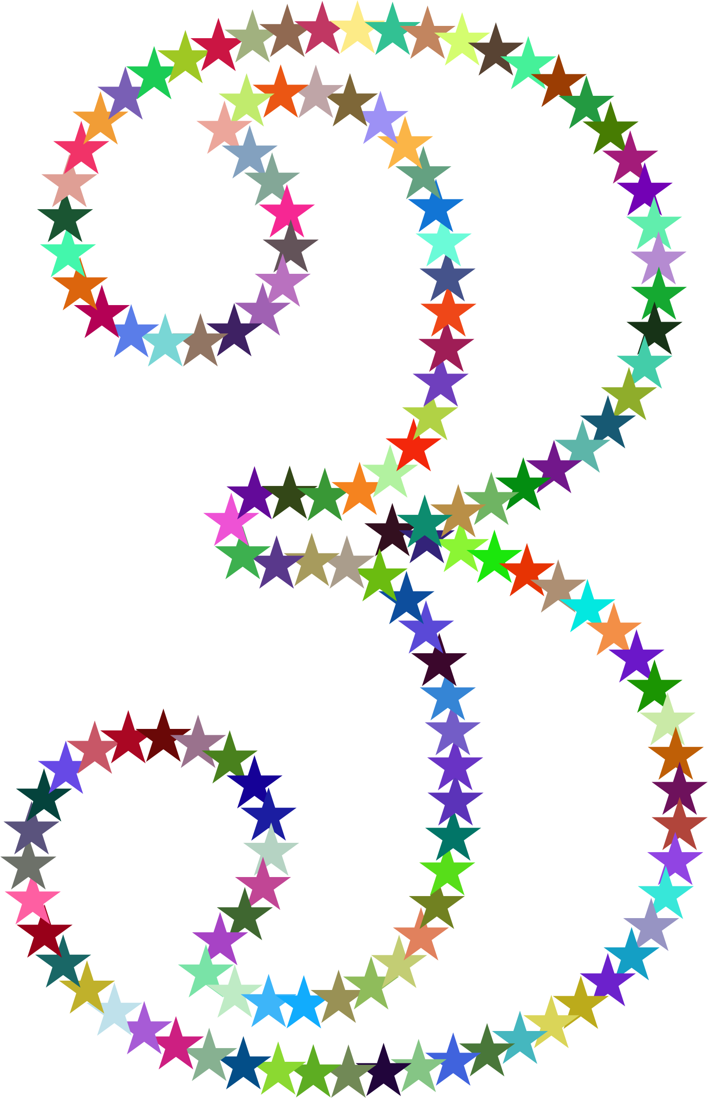Stars - Rainbow Star Number Three Beach Towel (1450x2246)