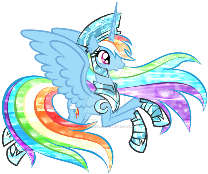 Princess Rainbow Dash By Spock-sickle - Mlp Princess Rainbow Dash Fanfic (800x667)