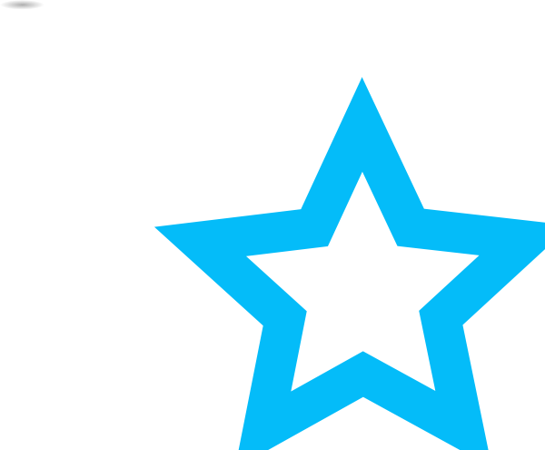 How To Set Use Blue Star Outline Svg Vector - Blue Star Outline Png (600x495)