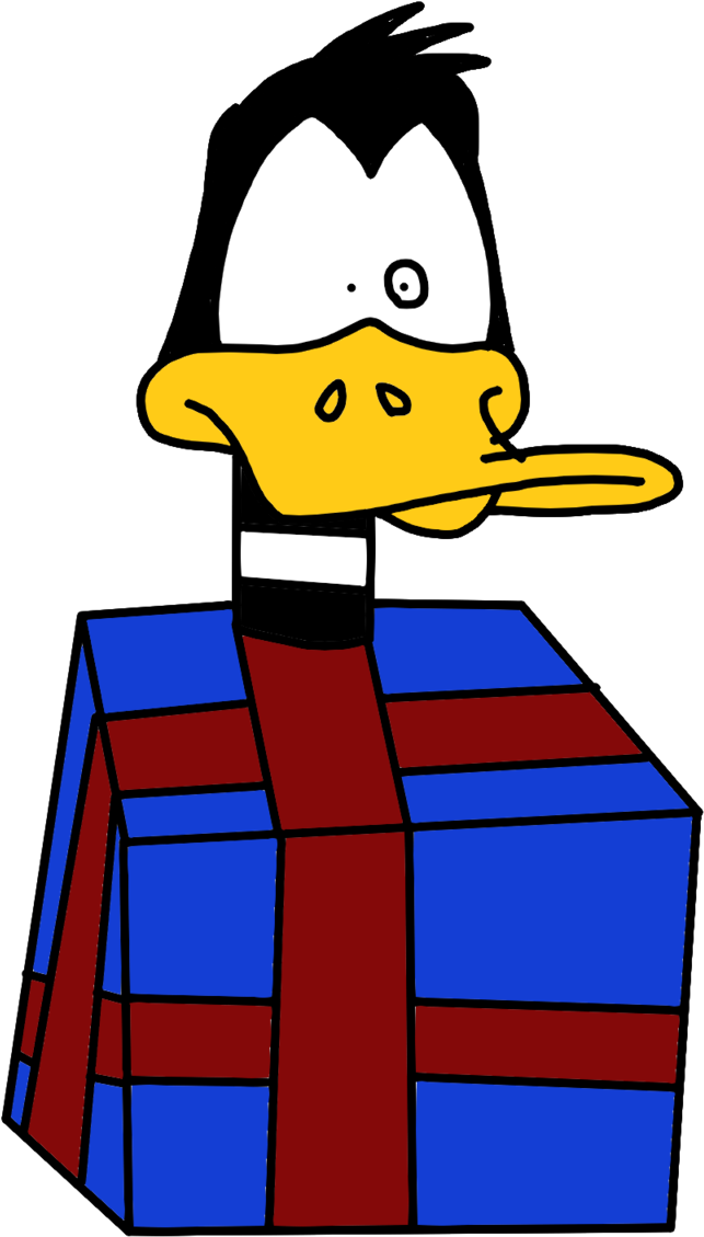 Daffy Duck Packaged On Christmas Gift By Marcospower1996 - Daffy Duck Packaged On Christmas Gift By Marcospower1996 (1600x1600)