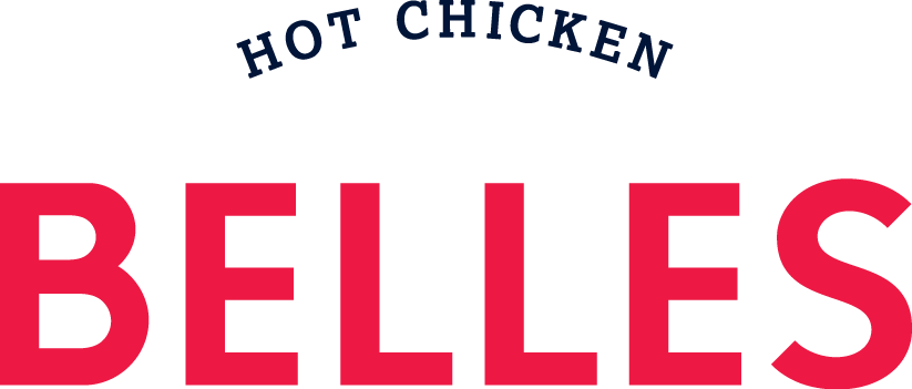 Belles Hot Chicken - Belles Hot Chicken Logo (823x351)